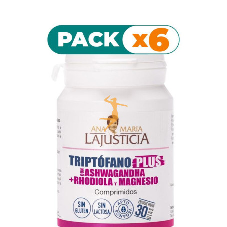 Pack 6x TRIPTÓFANO PLUS CON ASHWAGANDHA 60 COMP. ANA MARÍA LAJUSTICIA