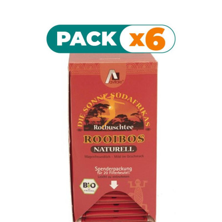 Pack 6x ROOIBOS NATURAL BIO 20 FILTROS EVICRO