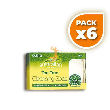 Pack 6x JABÓN CON ÁRBOL DEL TÉ 90Gr. EVICRO