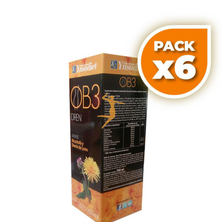 Pack 6x OB3 DRENANTE JARABE 250Ml. YNSADIET