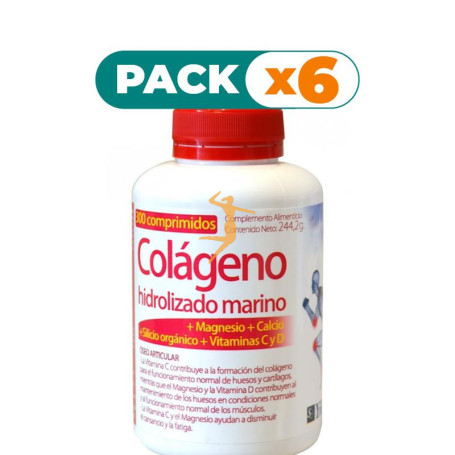 Pack 6x ZENTRUM COLÁGENO HIDROLIZANO MARINO 180 COMPRIMIDOS YNSADIET