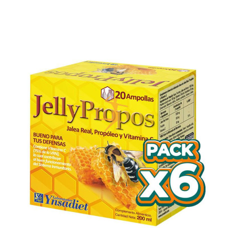 Pack 6x JELLY PROPOS 1.500Mg. 20 AMPOLLAS YNSADIET