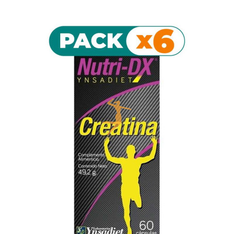 Pack 6x NUTRI DX CREATINA 60 CÁPSULAS YNSADIET