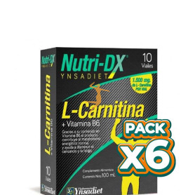 Pack 6x NUTRI DX L-CARNITINA 10 AMPOLLAS YNSADIET