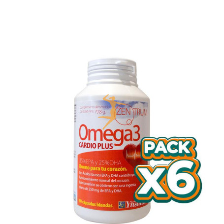 Pack 6x ZENTRUM CARDIO PLUS OMEGA 3 60 PERLAS YNSADIET