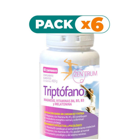 Pack 6x ZENTRUM TRIPTÓFANO 60 COMPRIMIDOS YNSADIET