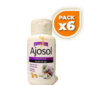 Pack 6x AJOSOL 100 PERLAS HIJAS DEL SOL
