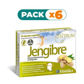 Pack 6x ZENTRUM JENGIBRE 30 CÁPSULAS VEGETALES