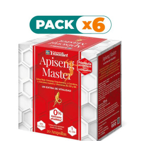 Pack 6x APISENG MASTER 0% AZUCAR CAJA DE 20 AMPOLLAS YNSADIET