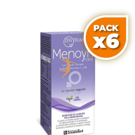 Pack 6x MENOYN FORTE CAJA DE 30 CÁPSULAS VEGETALES YNSADIET