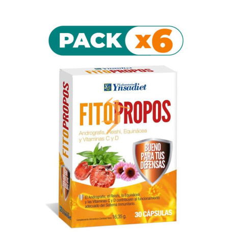 Pack 6x FITOPROPOS + ECHINACEA CAJA DE 30 CÁPSULAS VEGETALES YNSADIET