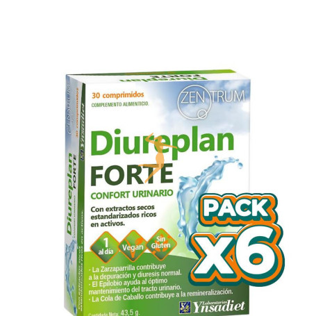 Pack 6x DIUREPLAN FORTE 30 COMPRIMIDOS YNSADIET