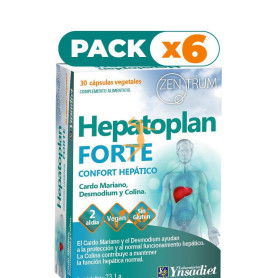 Pack 6x HEPATOPLAN FORTE 30 CAPSULAS VEGETALES YNSADIET
