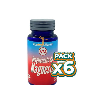 Pack 6x BISGLICINATO DE MAGNESIO 90 CAPSULAS VEGETALES YNSADIET