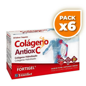 Pack 6x COLÁGENO ANTIOX FORTIGEL 30 SOBRES YNSADIET