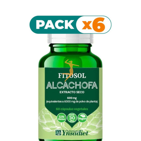 Pack 6x FITOSOL ALCACHOFA 60 CÁPSULAS YNSADIET