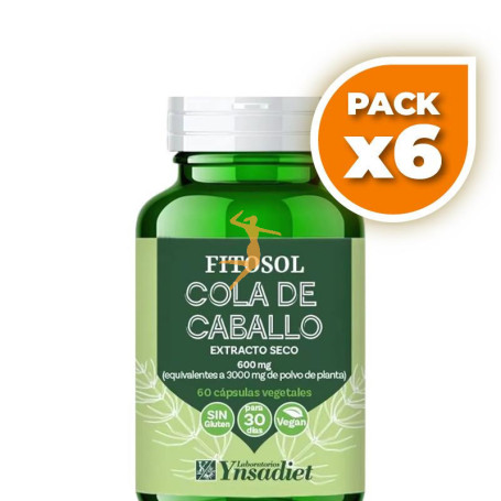 Pack 6x FITOSOL COLA DE CABALLO 60 CÁPSULAS YNSADIET