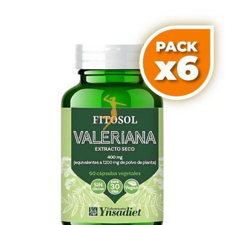Pack 6x FITOSOL VALERIANA 60 CÁPSULAS YNSADIET