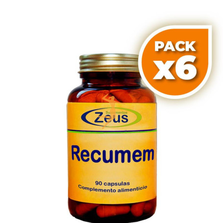 Pack 6x RECUER DA 90 CÁPSULAS ZEUS