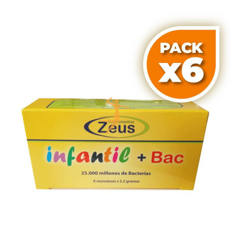 Pack 6x INFANTIL + BAC 8 MONODOSIS 2Gr. ZEUS