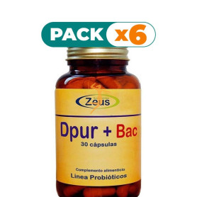 Pack 6x DPUR+BAC 30 CÁPSULAS ZEUS