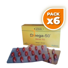 Pack 6x OMEGA-50 30/20 TG 120 CÁPSULAS ZEUS