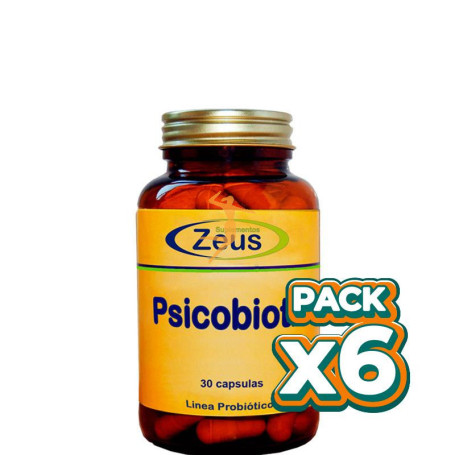 Pack 6x PSICOBIOTIC 30 CÁPSULAS ZEUS