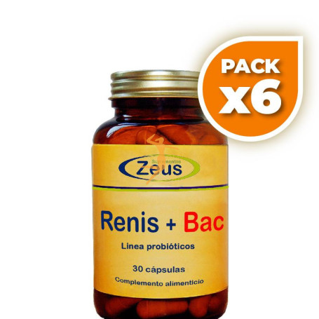 Pack 6x RENIS+BAC 30 CÁPSULAS ZEUS