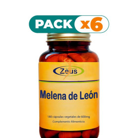 Pack 6x MELENA DE LEON 180 CAPSULAS ZEUS