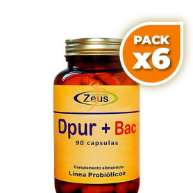 Pack 6x DPUR+BAC 90 CÁPSULAS ZEUS