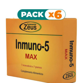 Pack 6x INMUNO-5 MAX 7 SOBRES ZEUS