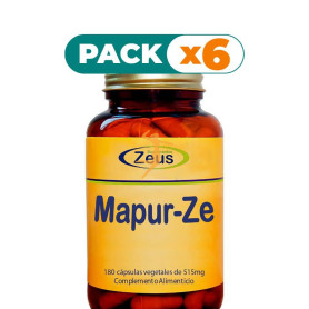 Pack 6x MAPUR-ZE 180 CÁPSULAS VEGETALES ZEUS