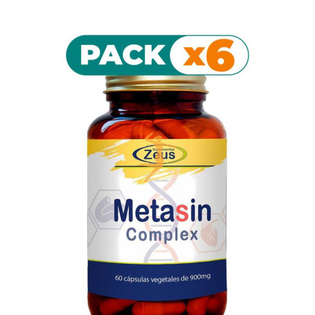 Pack 6x METASIN COMPLEX 60 CÁPSULAS VEGETALES ZEUS