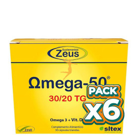 Pack 6x OMEGA-50 30/20 TG 30 CÁPSULAS ZEUS