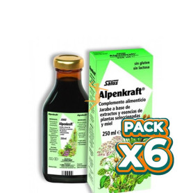 Pack 6x ALPENKRAFT JARABE 250Ml. SALUS