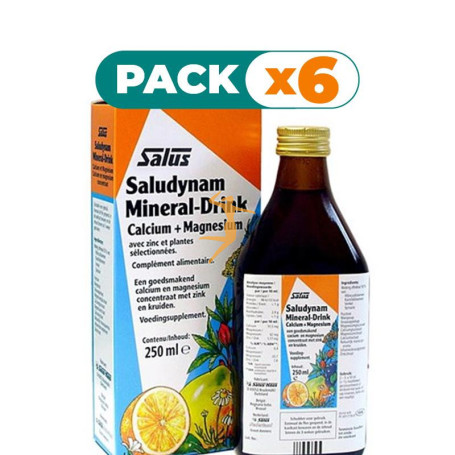 Pack 6x SALUDYNAM JARABE 250Ml. SALUS