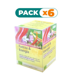Pack 6x FUERZA Y ENERGÍA INFUSIÓN DE FLORES DE BACH SALUS
