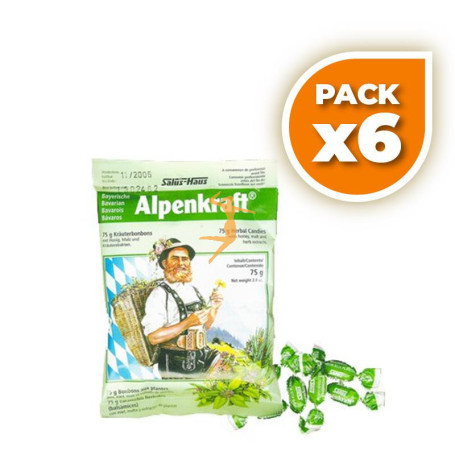 Pack 6x CARAMELOS ALPENKRAFT SALUS