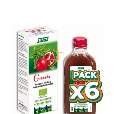 Pack 6x GRANADA JUGO DE PLANTA FRESCA 200Ml. SALUS