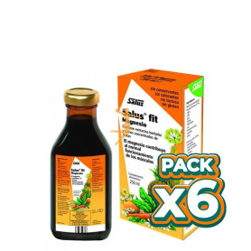 Pack 6x SALUS FIT MAGNESIO JARABE 250Ml. SALUS