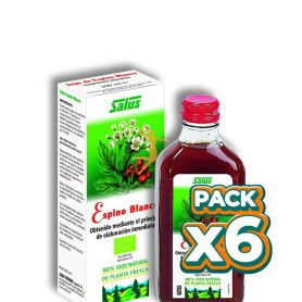 Pack 6x JUGO DE ESPINO BLANCO 200Ml. SALUS