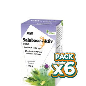 Pack 6x SALUBASE AKTIV POLVO NUEVO 90 Gr SALUS