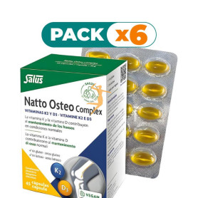 Pack 6x NATTO OSTEO COMPLEX 45 CAPSULAS SALUS
