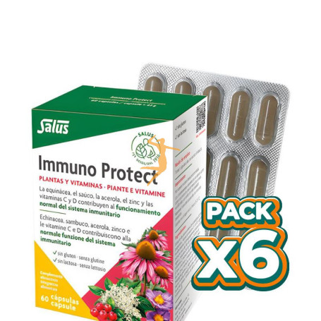 Pack 6x IMMUNO PROTECT 60 CÁPSULAS SALUS