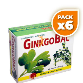 Pack 6x GINKGOBAC 60 CÁPSULAS GOLDEN GREEN