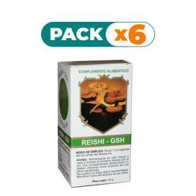 Pack 6x REISHI GSH 725Mg. 120 CÁPSULAS GOLDEN GREEN
