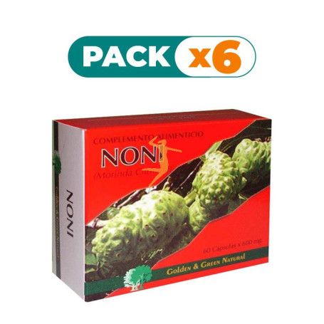 Pack 6x NONI 60 CÁPSULAS GOLDEN GREEN