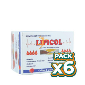 Pack 6x LIPICOL 60 CAPSULAS GOLDEN GREEN