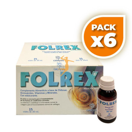 Pack 6x FOLREX 15 VIALES CATALYSIS
