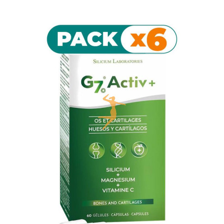 Pack 6x G7 ACTIV+ 60 CÁPSULAS SILICIUM